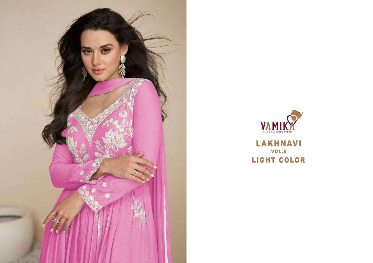 LAKHNAVI VOL-5 LIGHT COLOR BY VAMIKA 