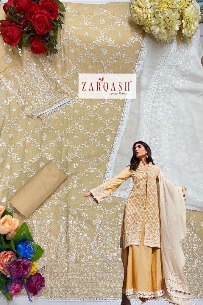 LAWANKARI VOL-24 NAZNEEN EMBROIDERED PAKISTANI SUITS BY ZARQASH 