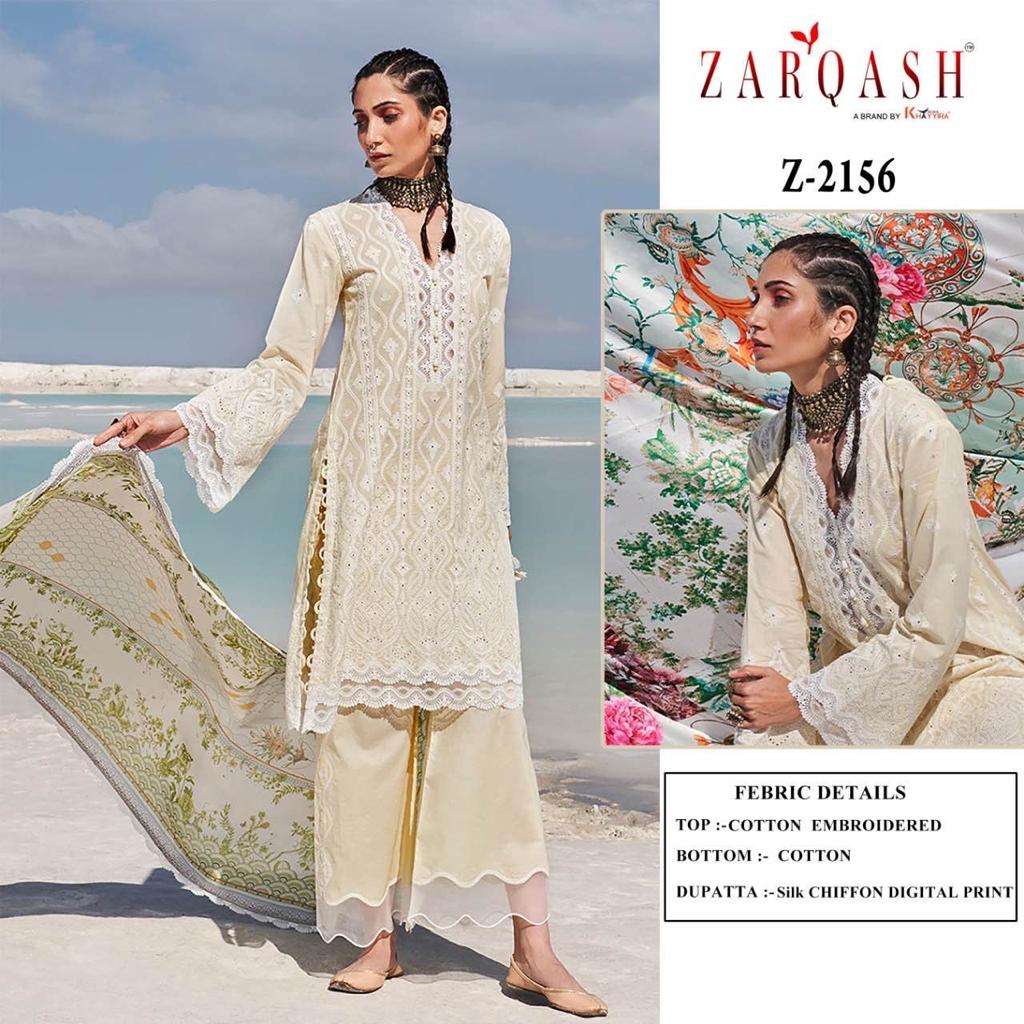 LAWANKARI VOL-24 NAZNEEN EMBROIDERED PAKISTANI SUITS BY ZARQASH 