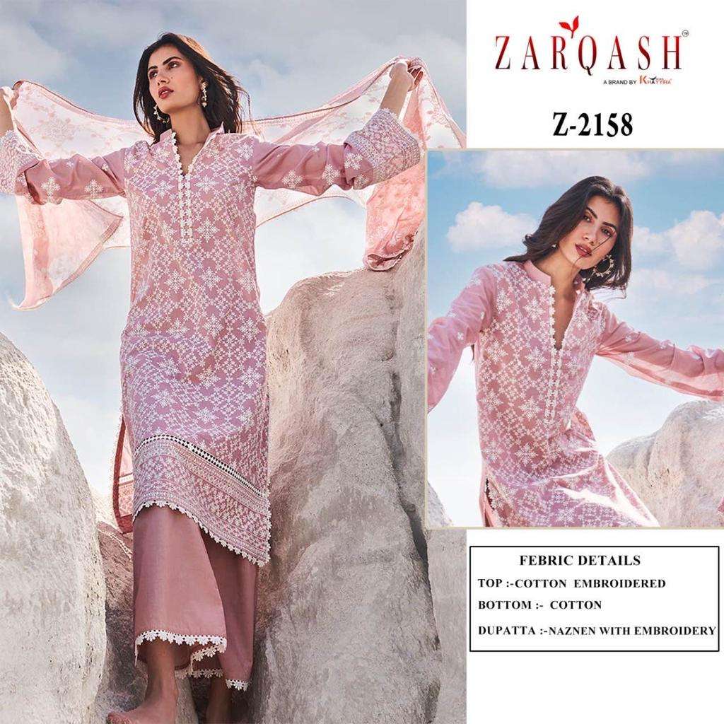 LAWANKARI VOL-24 NAZNEEN EMBROIDERED PAKISTANI SUITS BY ZARQASH 