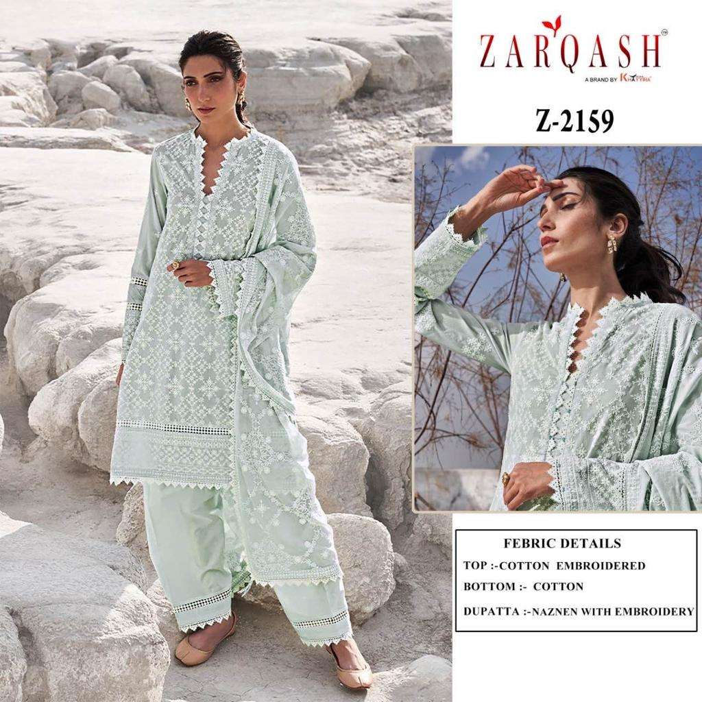 LAWANKARI VOL-24 NAZNEEN EMBROIDERED PAKISTANI SUITS BY ZARQASH 