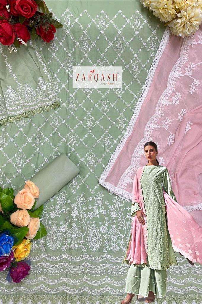 LAWANKARI VOL-24 NAZNEEN EMBROIDERED PAKISTANI SUITS BY ZARQASH 