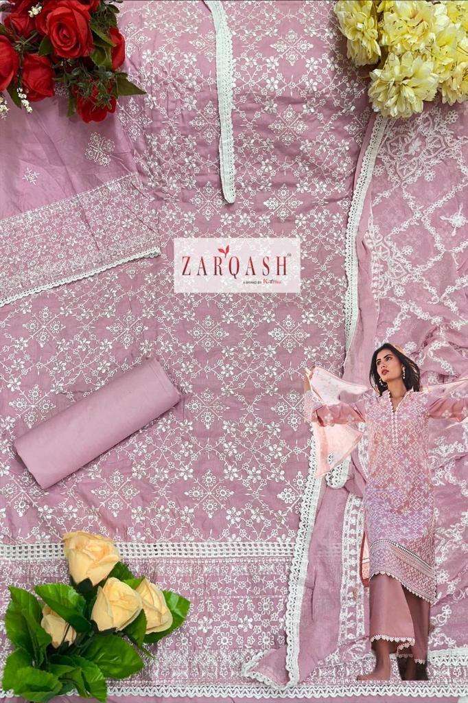 LAWANKARI VOL-24 NAZNEEN EMBROIDERED PAKISTANI SUITS BY ZARQASH 