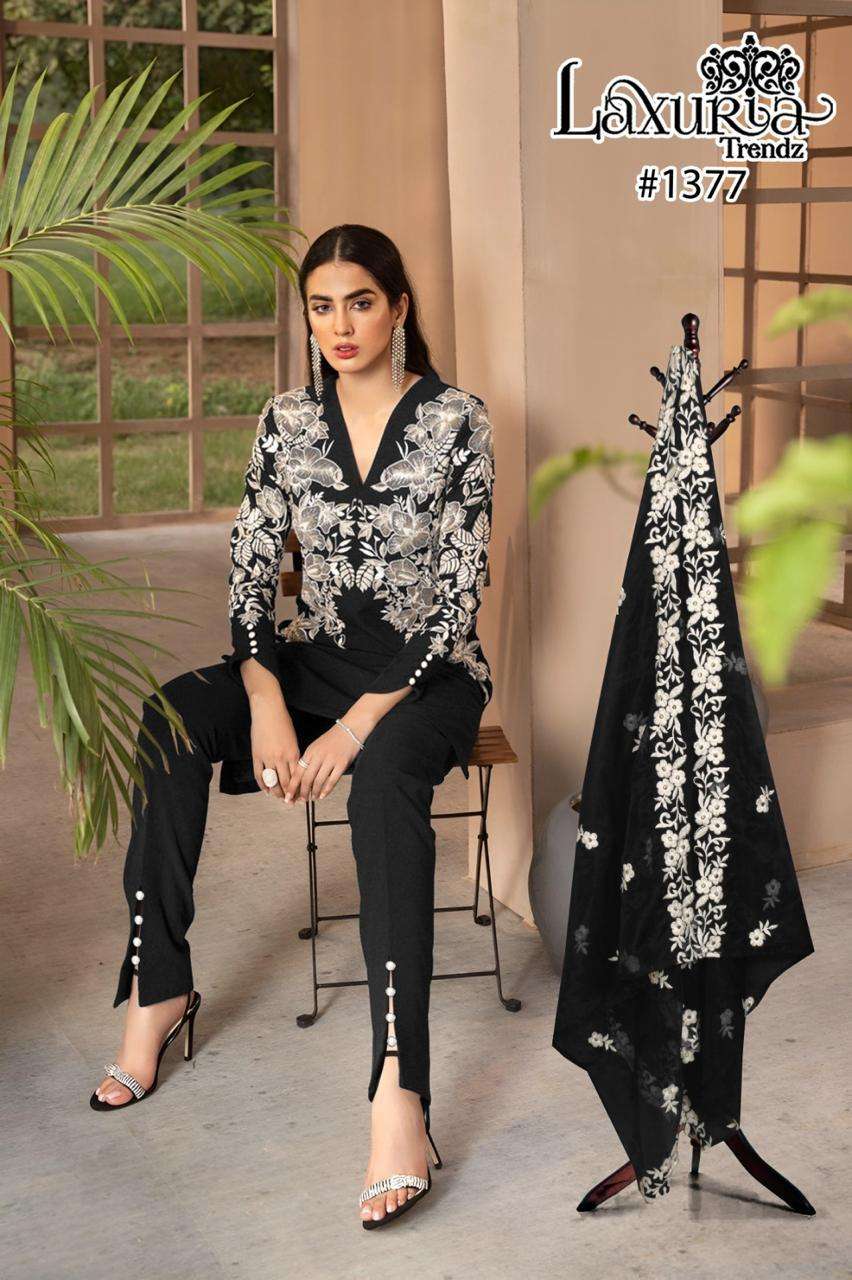 LAXURIA TRENDZ PRESENTS PAKISTANI STYLE TUNICS WITH CIGARETTE PANT 