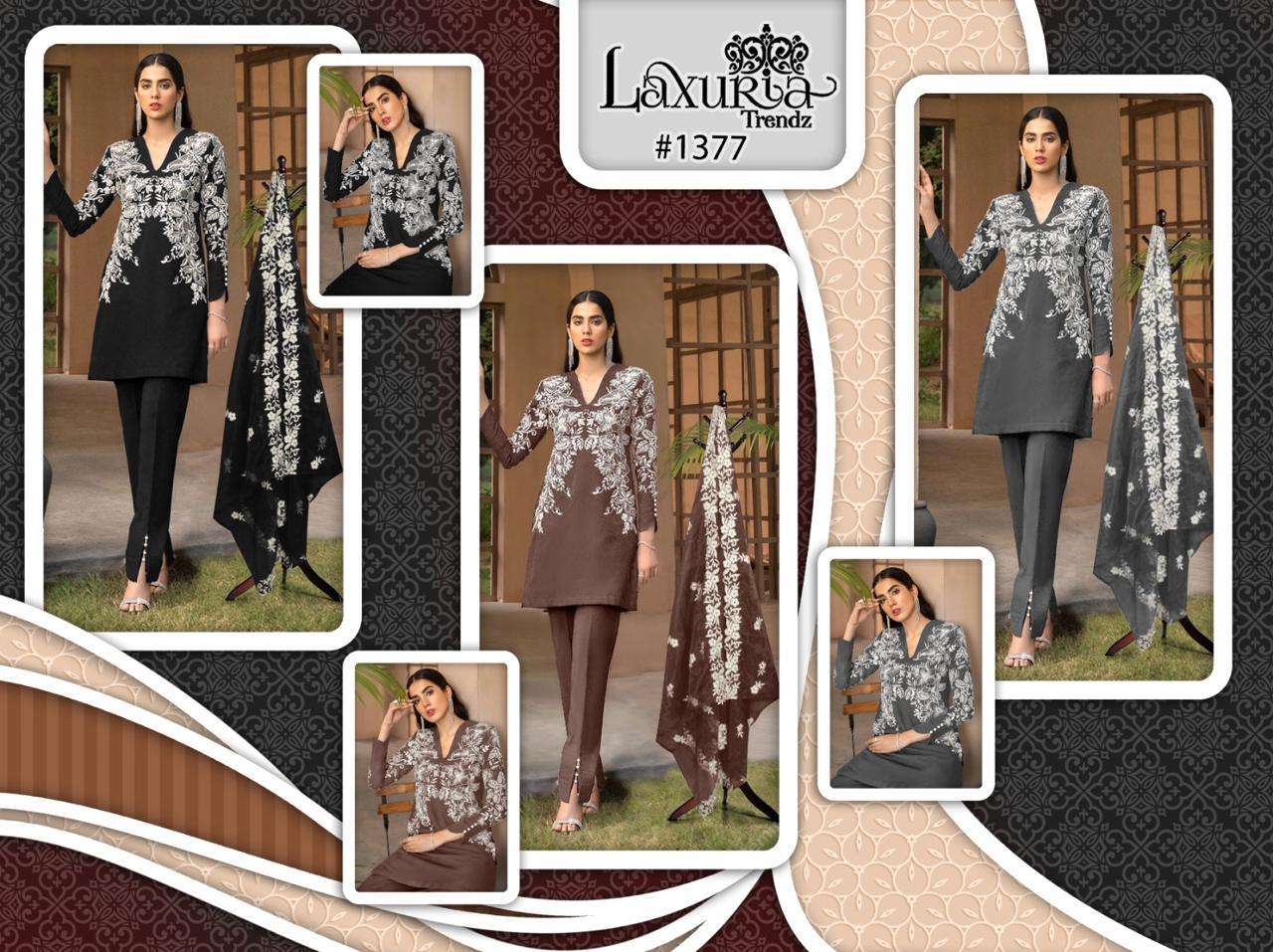 LAXURIA TRENDZ PRESENTS PAKISTANI STYLE TUNICS WITH CIGARETTE PANT 