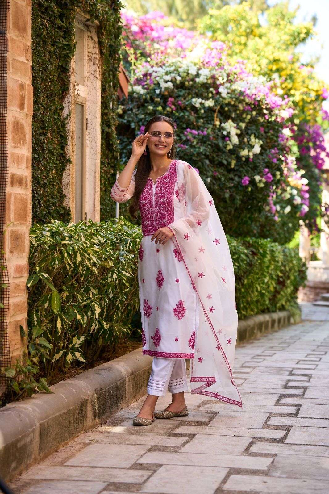 LUCKNOWI SERIES PURE ORGANZA SILK BY TEXOFAB 