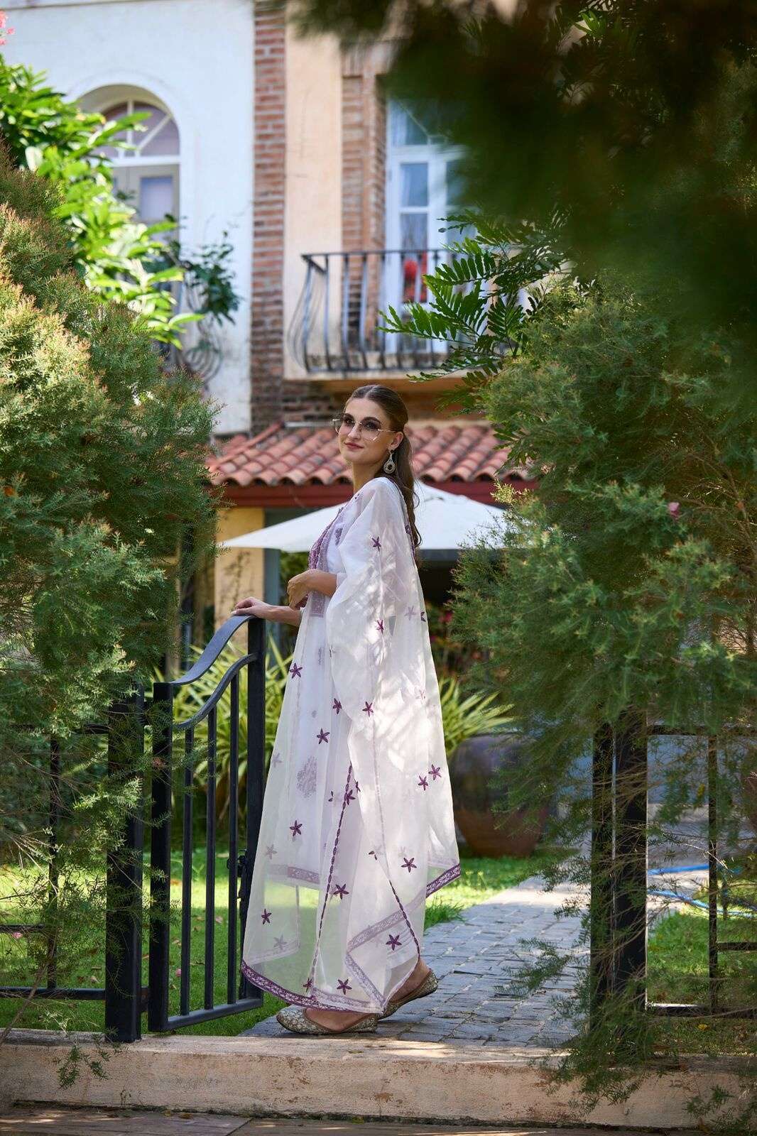 LUCKNOWI SERIES PURE ORGANZA SILK BY TEXOFAB 