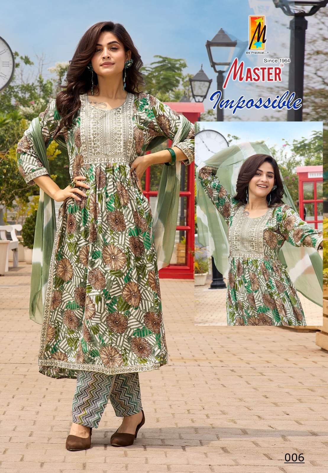 MASTER PRESENTS IMPOSSIBLE NAYRA CUT STYLE KURTI 