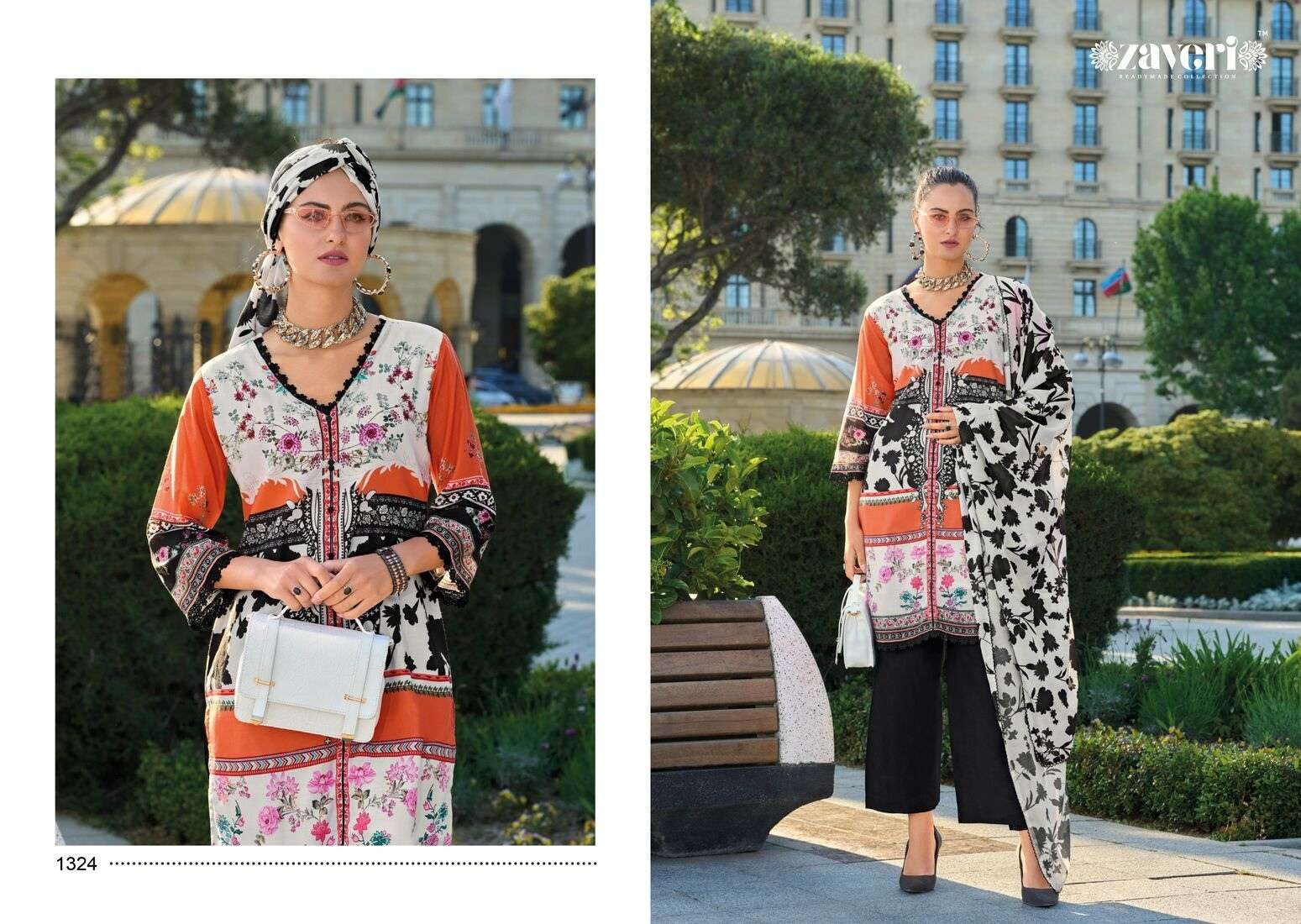 NABIYA COTTON WITH DIGITAL PRINT BY ZAVERI 