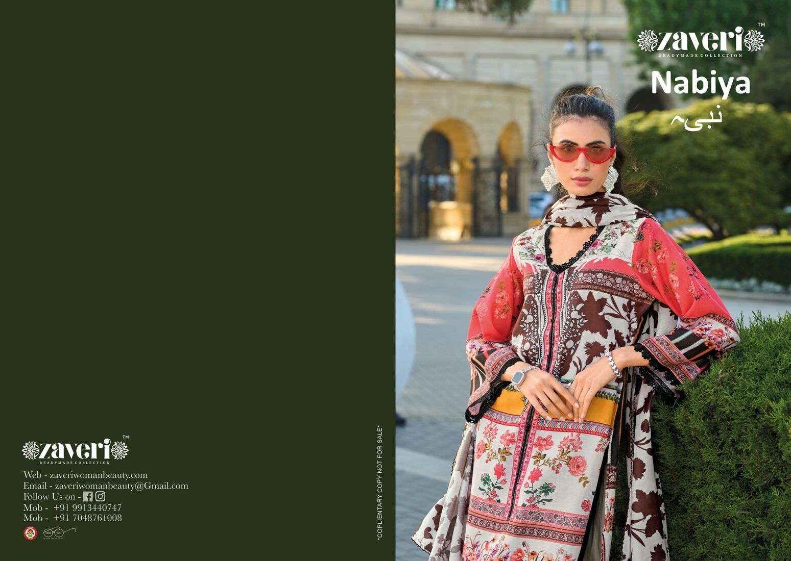 NABIYA COTTON WITH DIGITAL PRINT BY ZAVERI 