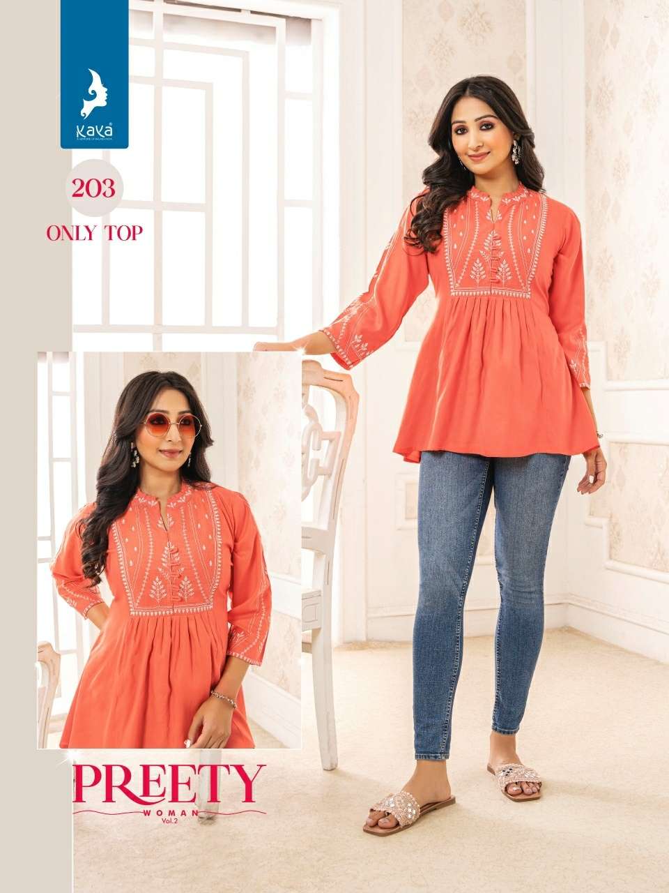 PRETTY WOMEN VOL-2 TUNIC STYLE BY KAYA KURTI 