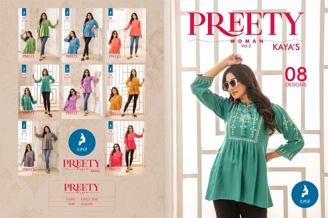 PRETTY WOMEN VOL-2 TUNIC STYLE BY KAYA KURTI 