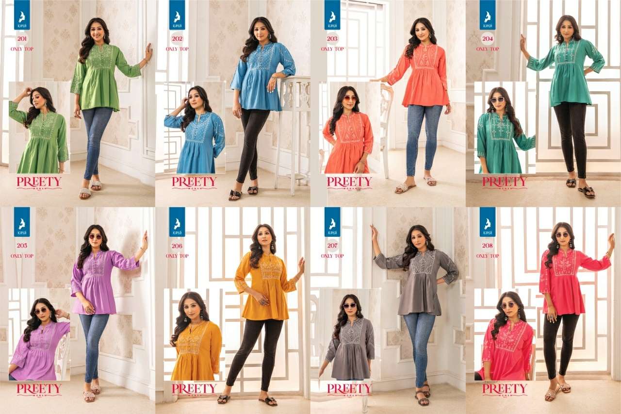 PRETTY WOMEN VOL-2 TUNIC STYLE BY KAYA KURTI 