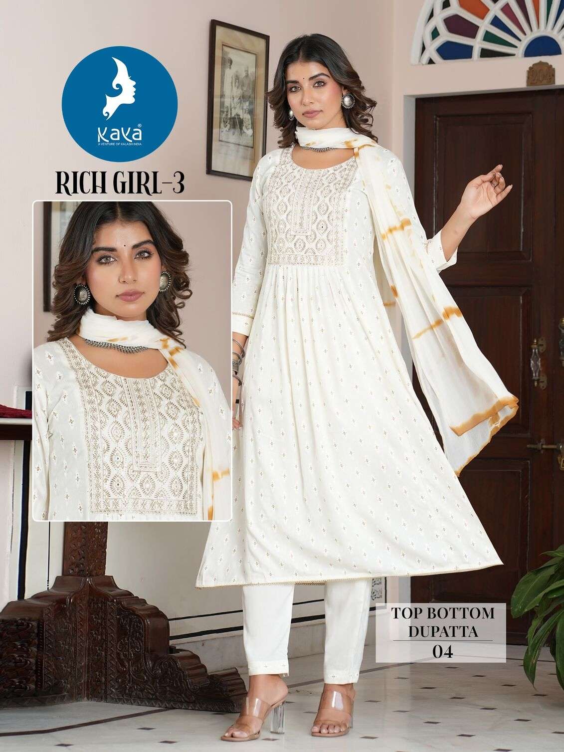 RICH GIRL VOL-3 THREE  PIECE KURTI BY KAYA 