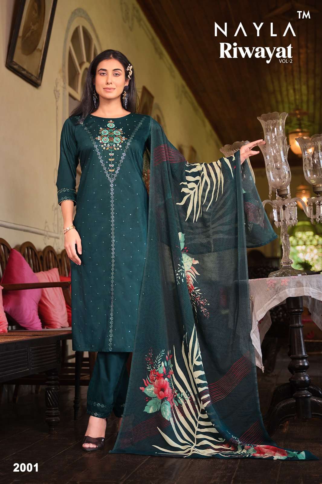RIWAYAT VOL-2 PURE CHANDERI WORK BY NAYLA