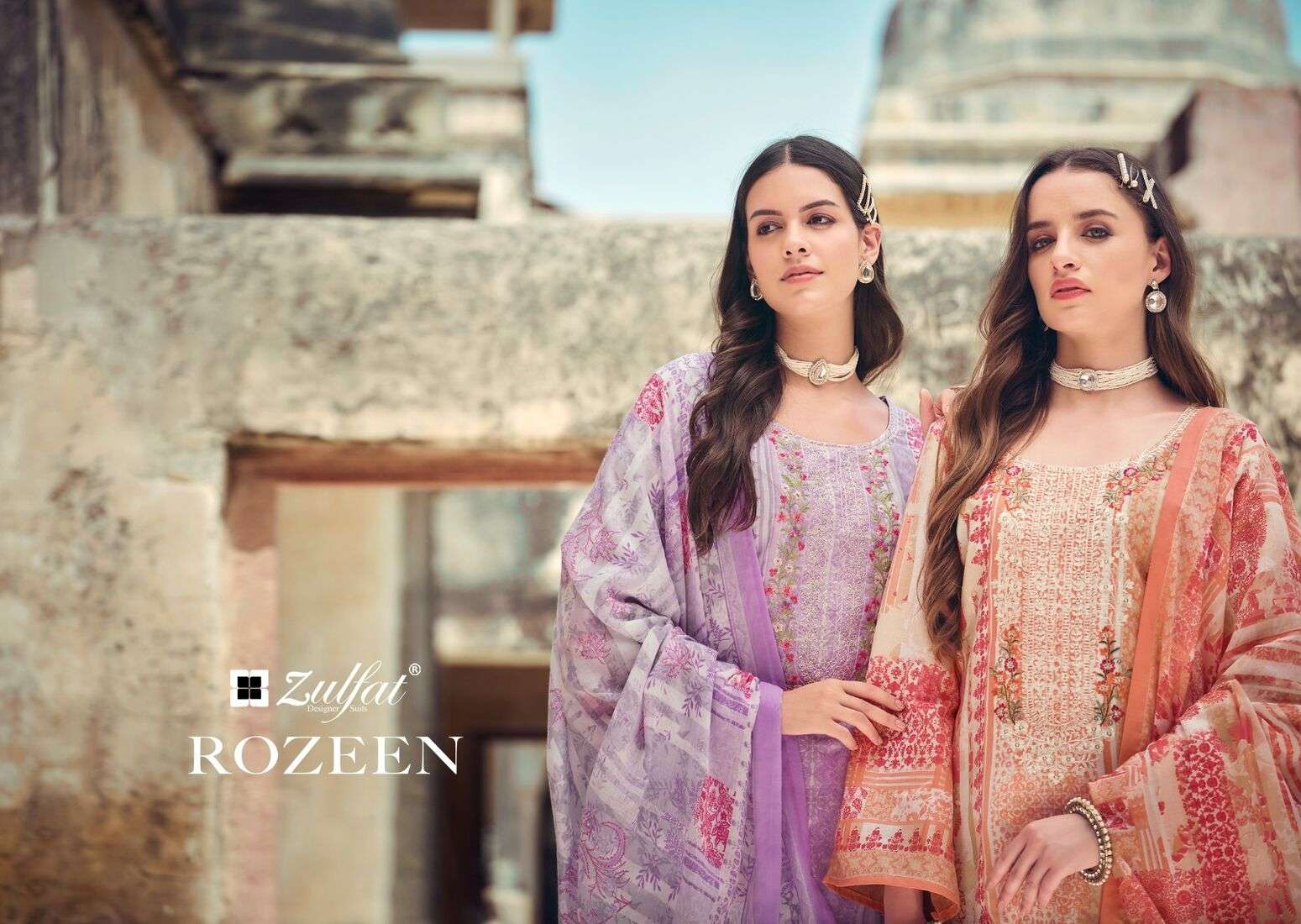 ROZEEN BY ZULFAT DESIGNER SUITS 