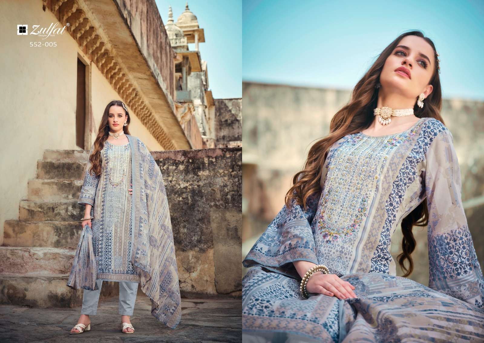 ROZEEN BY ZULFAT DESIGNER SUITS 