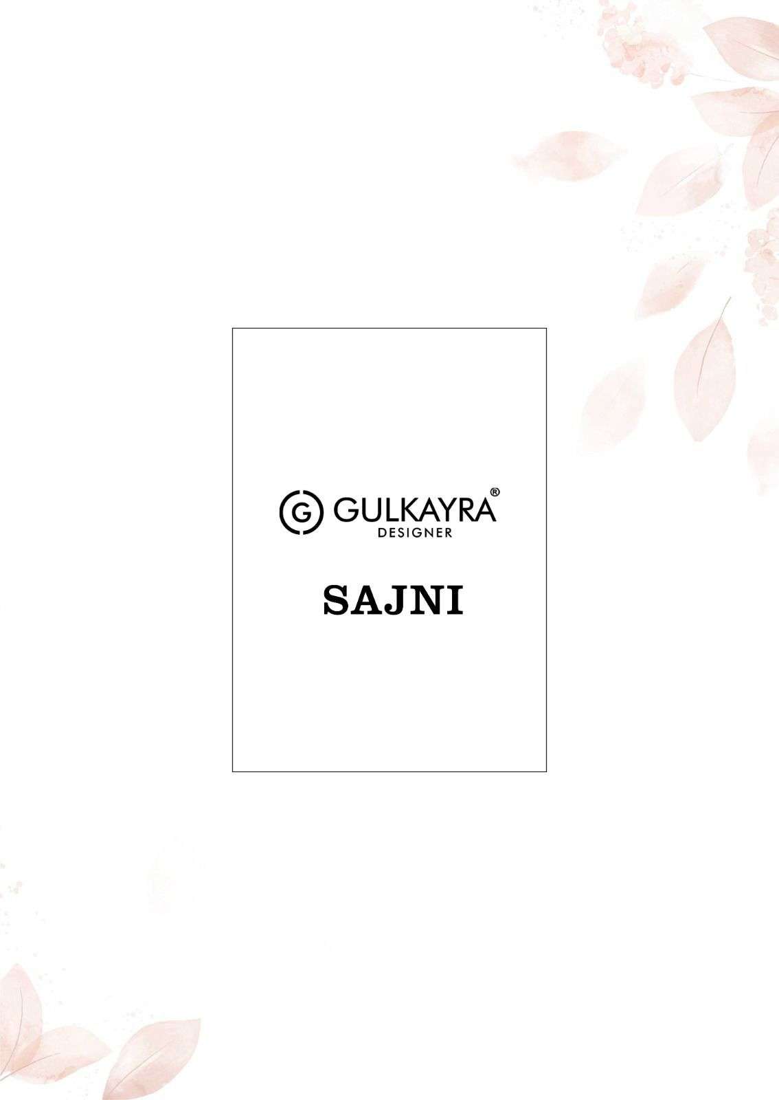 SAJNI BY GULKAYRA DESIGNER PRINTED WORK WITH BEAUTIFUL HANDWORK IN ANARKALI STYLE