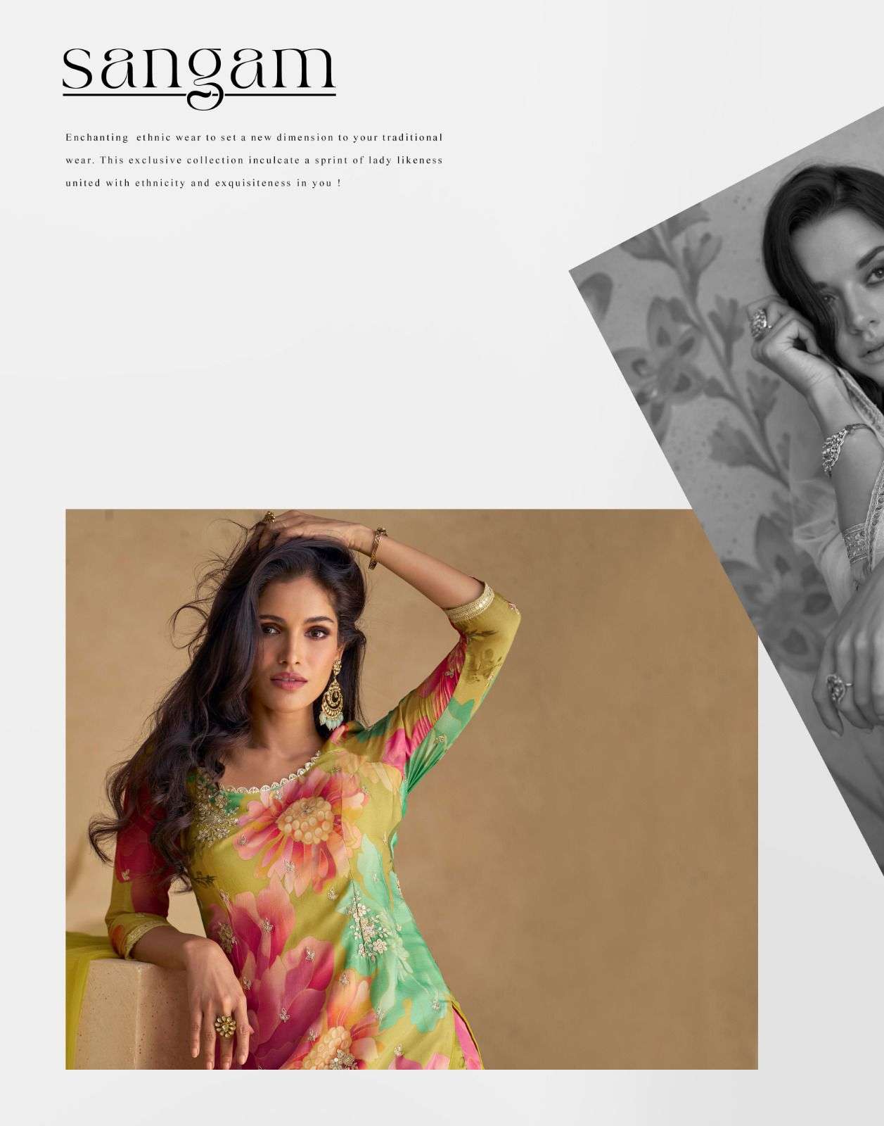 SAYURI DESIGNER PRESENT NEW CATALOG SANGAM REAL CHINON WITH NET DUPATTA 