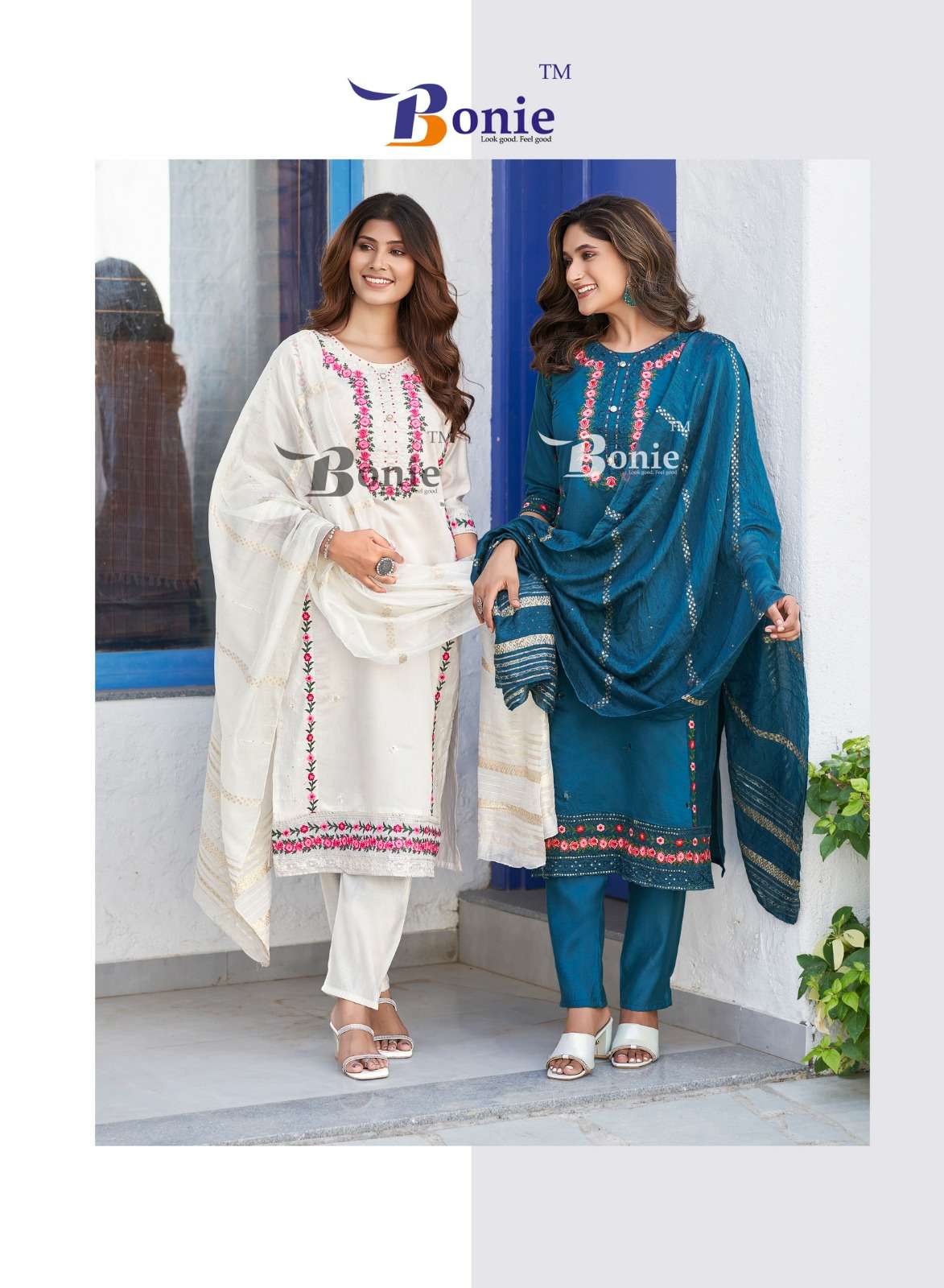 SHIKHA VOL-2 THREE PCS KURTI PANT DUPATTA BY BONIE 