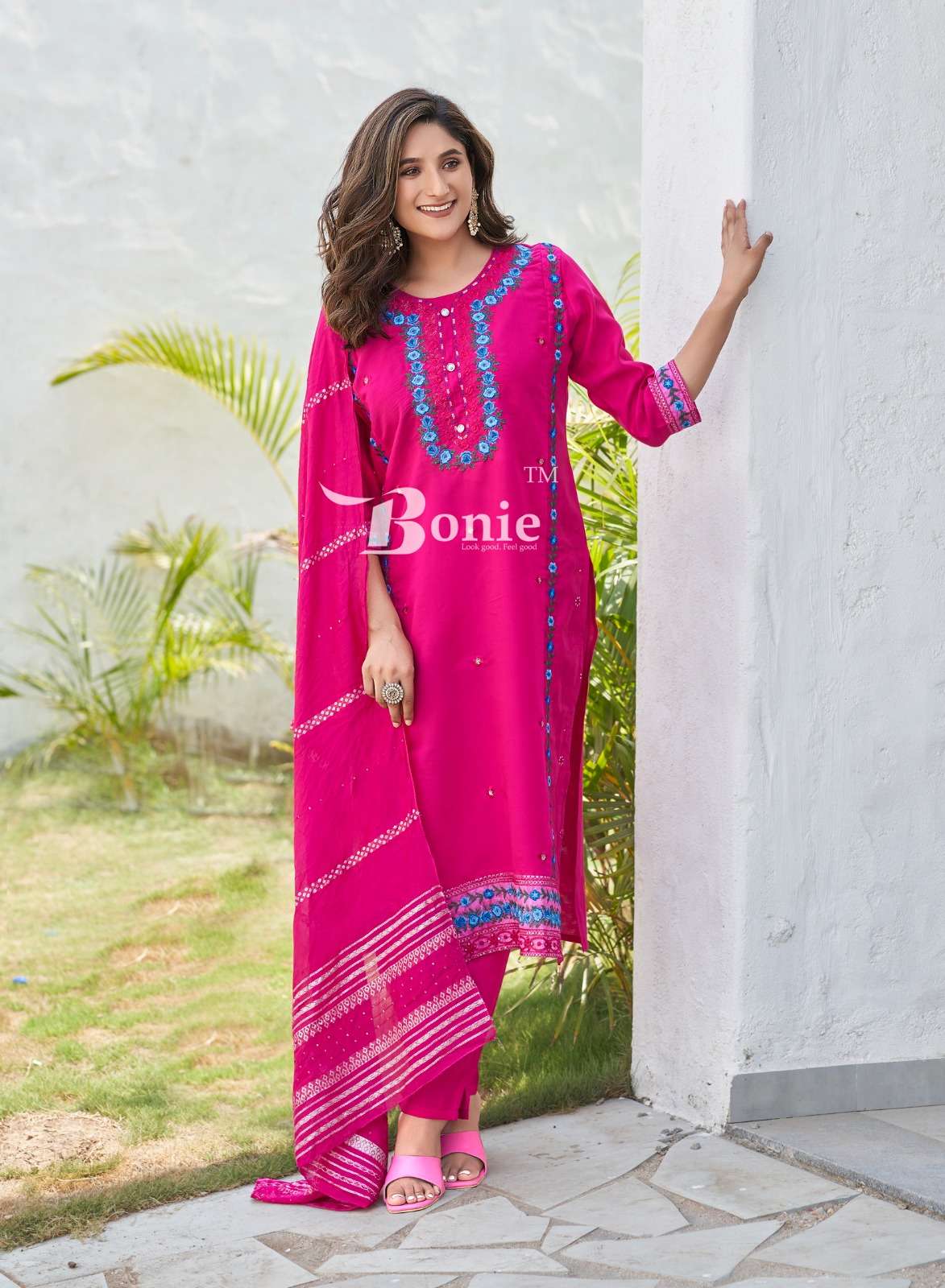 SHIKHA VOL-2 THREE PCS KURTI PANT DUPATTA BY BONIE 