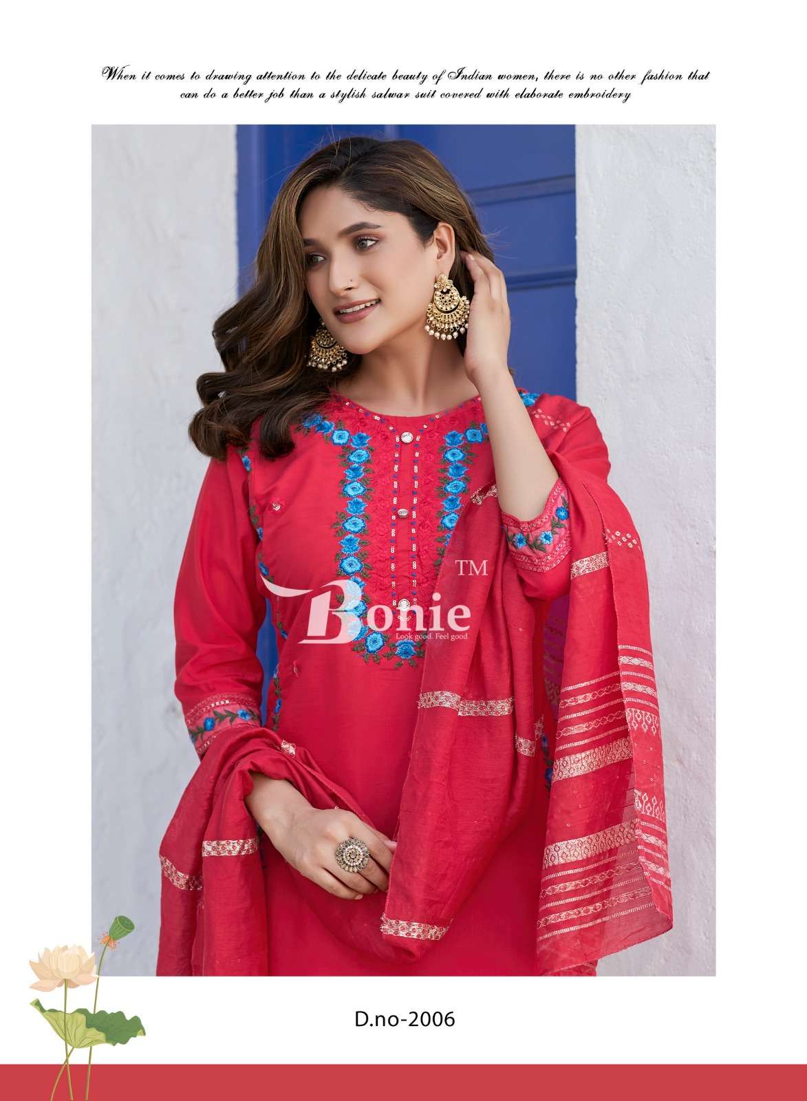 SHIKHA VOL-2 THREE PCS KURTI PANT DUPATTA BY BONIE 