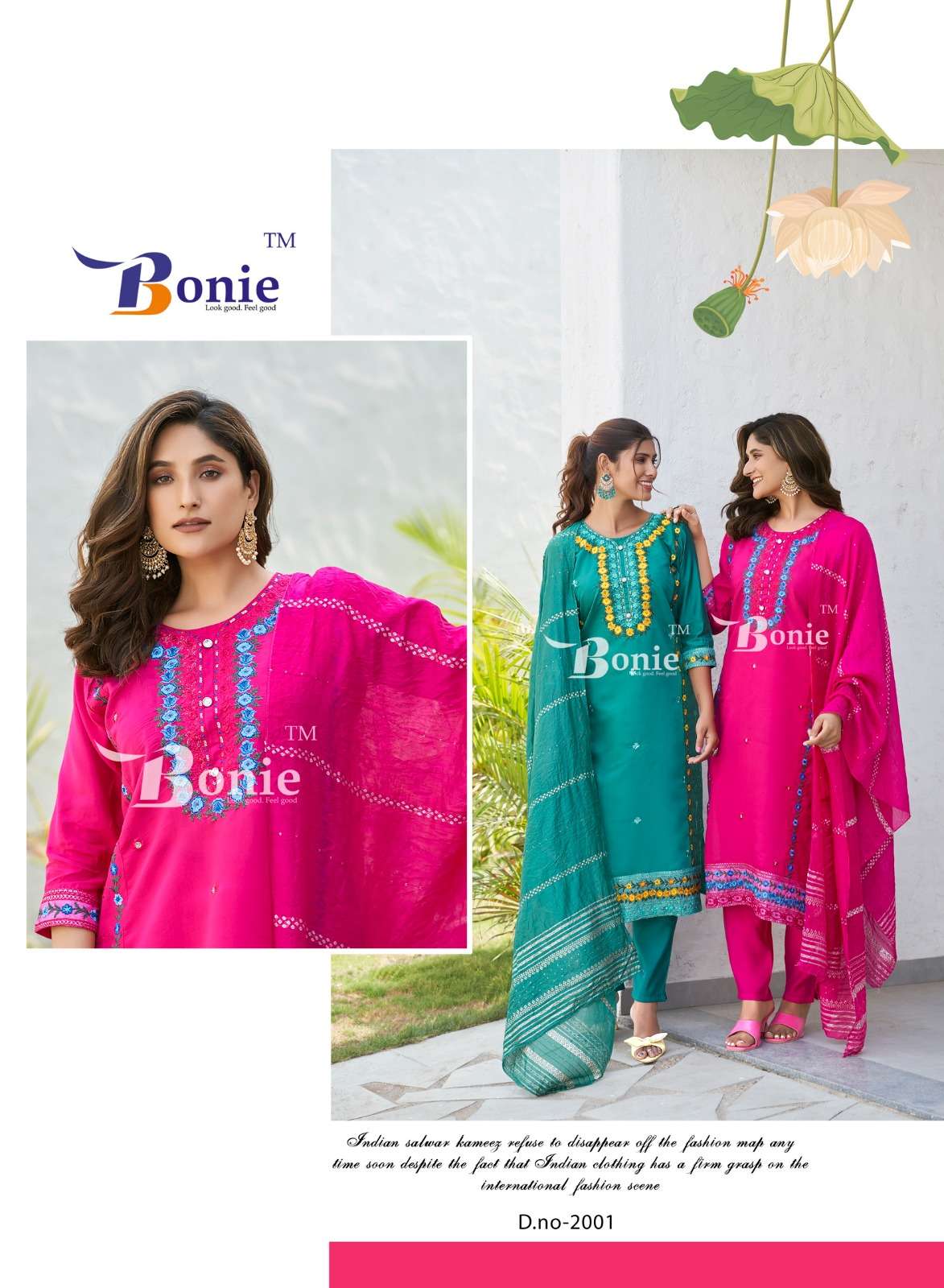 SHIKHA VOL-2 THREE PCS KURTI PANT DUPATTA BY BONIE 
