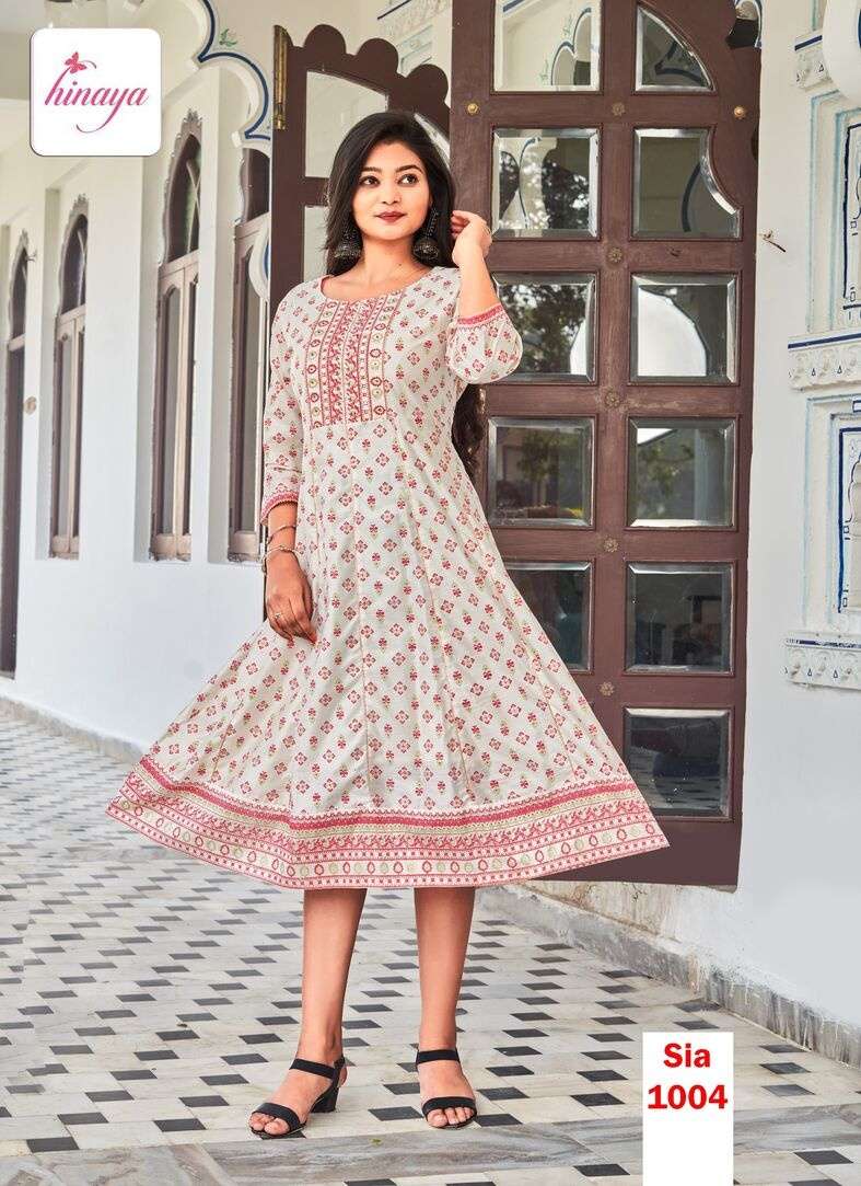 SIA VOL-3 BY TEXOFAB TRENDY LONG CHANDERI SILK FLAIRED IN KALLI PATTERN 