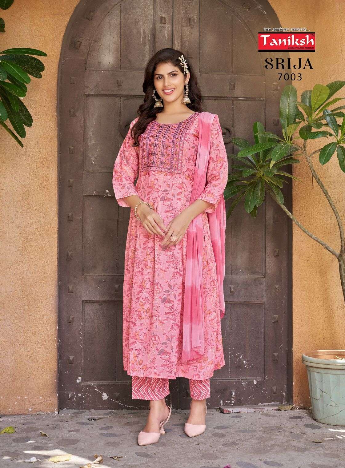 SRIJA VOL-7 PRINTED DESIGN EMBROIDERY WORK BY TANISHK
