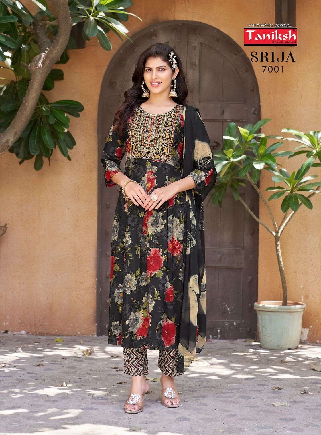 SRIJA VOL-7 PRINTED DESIGN EMBROIDERY WORK BY TANISHK