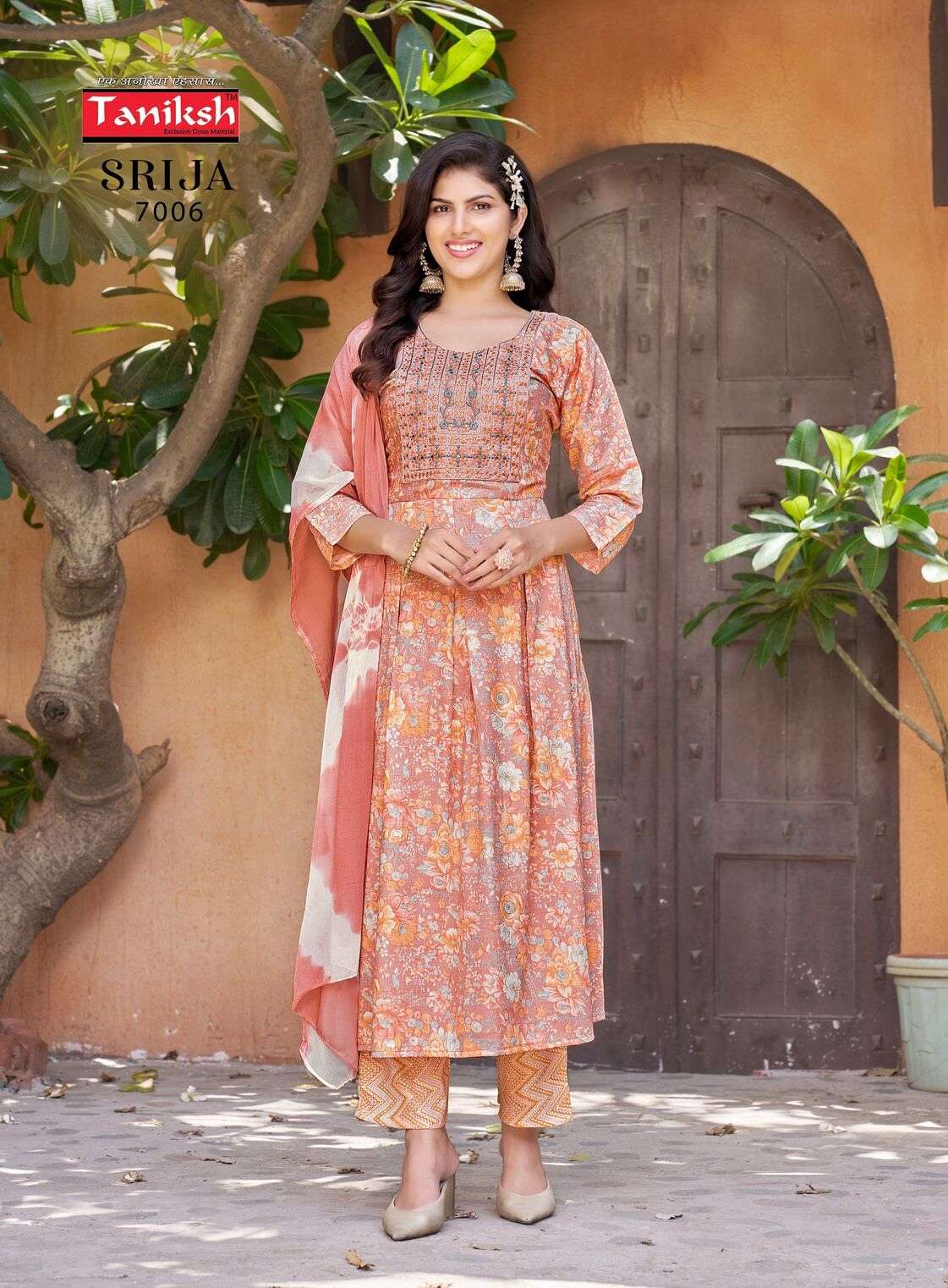 SRIJA VOL-7 PRINTED DESIGN EMBROIDERY WORK BY TANISHK