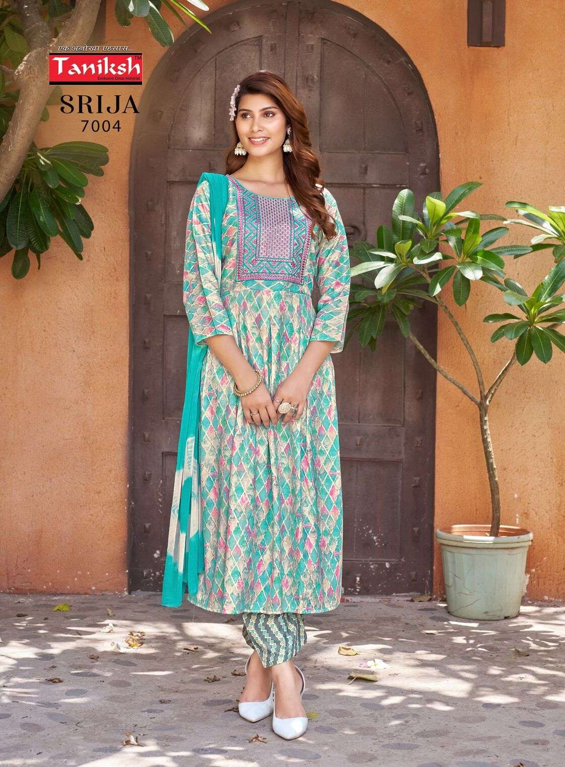 SRIJA VOL-7 PRINTED DESIGN EMBROIDERY WORK BY TANISHK
