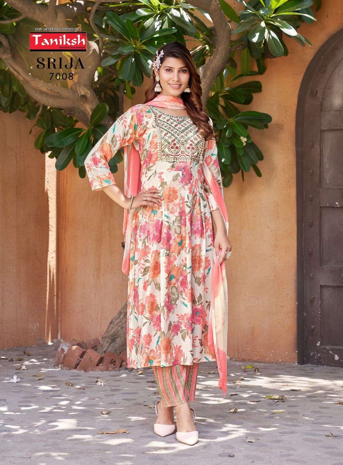 SRIJA VOL-7 PRINTED DESIGN EMBROIDERY WORK BY TANISHK