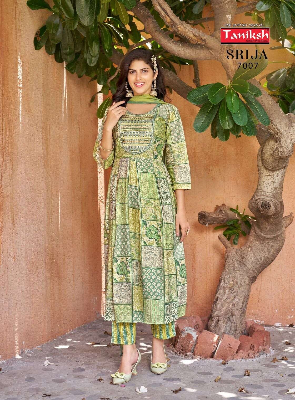 SRIJA VOL-7 PRINTED DESIGN EMBROIDERY WORK BY TANISHK
