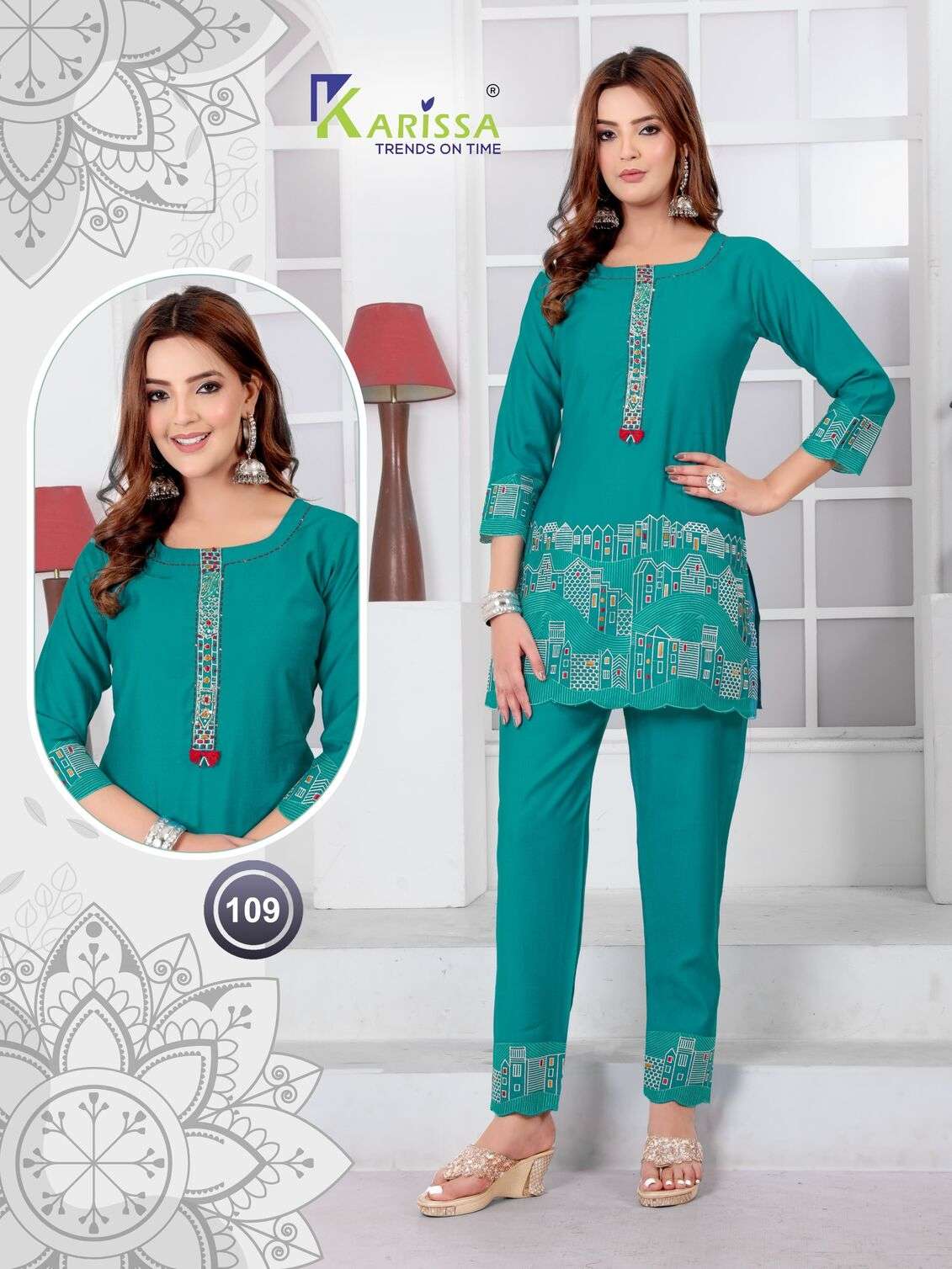 STYLISH PATTERN COMBO WISE CO-ORD SET BY KARISSA 