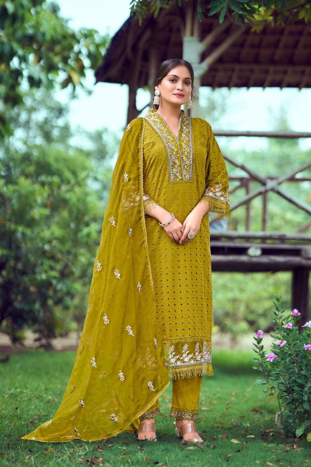 SUMMER LOVE VOL-2 BY OSSM  COTTON 3 PCS FULL STICHED KURTI PANT DUPATTA