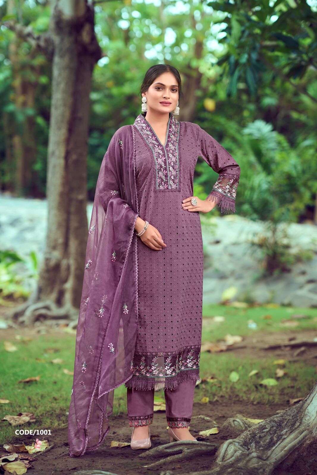 SUMMER LOVE VOL-2 BY OSSM  COTTON 3 PCS FULL STICHED KURTI PANT DUPATTA