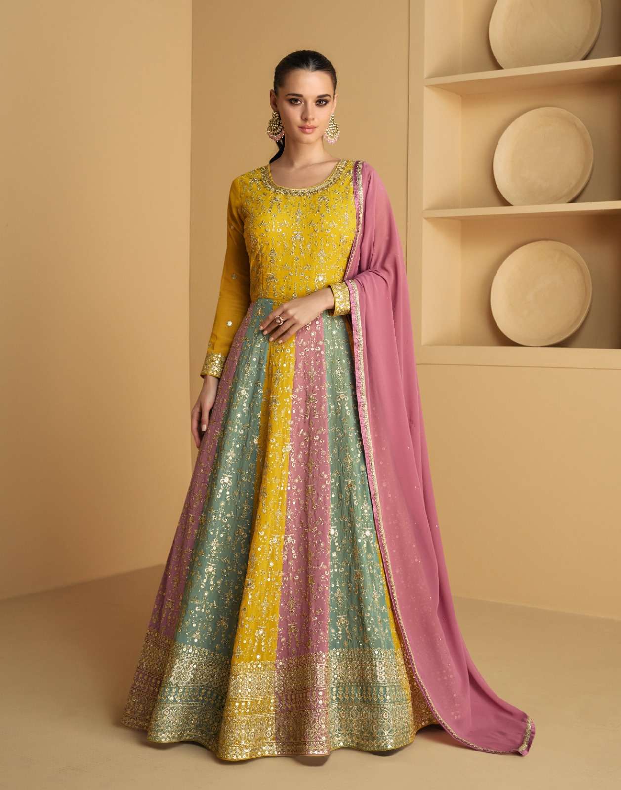 TAREEF HEAVY EMBROIDERY GOWN BY AASHIRWAD