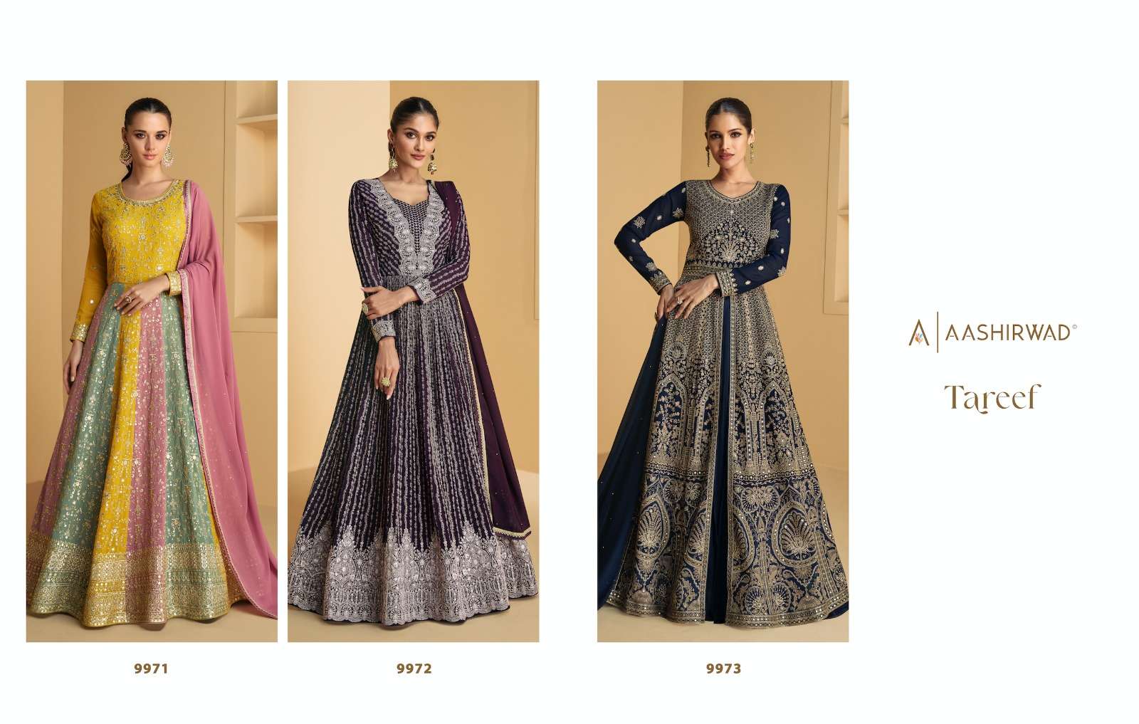 TAREEF HEAVY EMBROIDERY GOWN BY AASHIRWAD