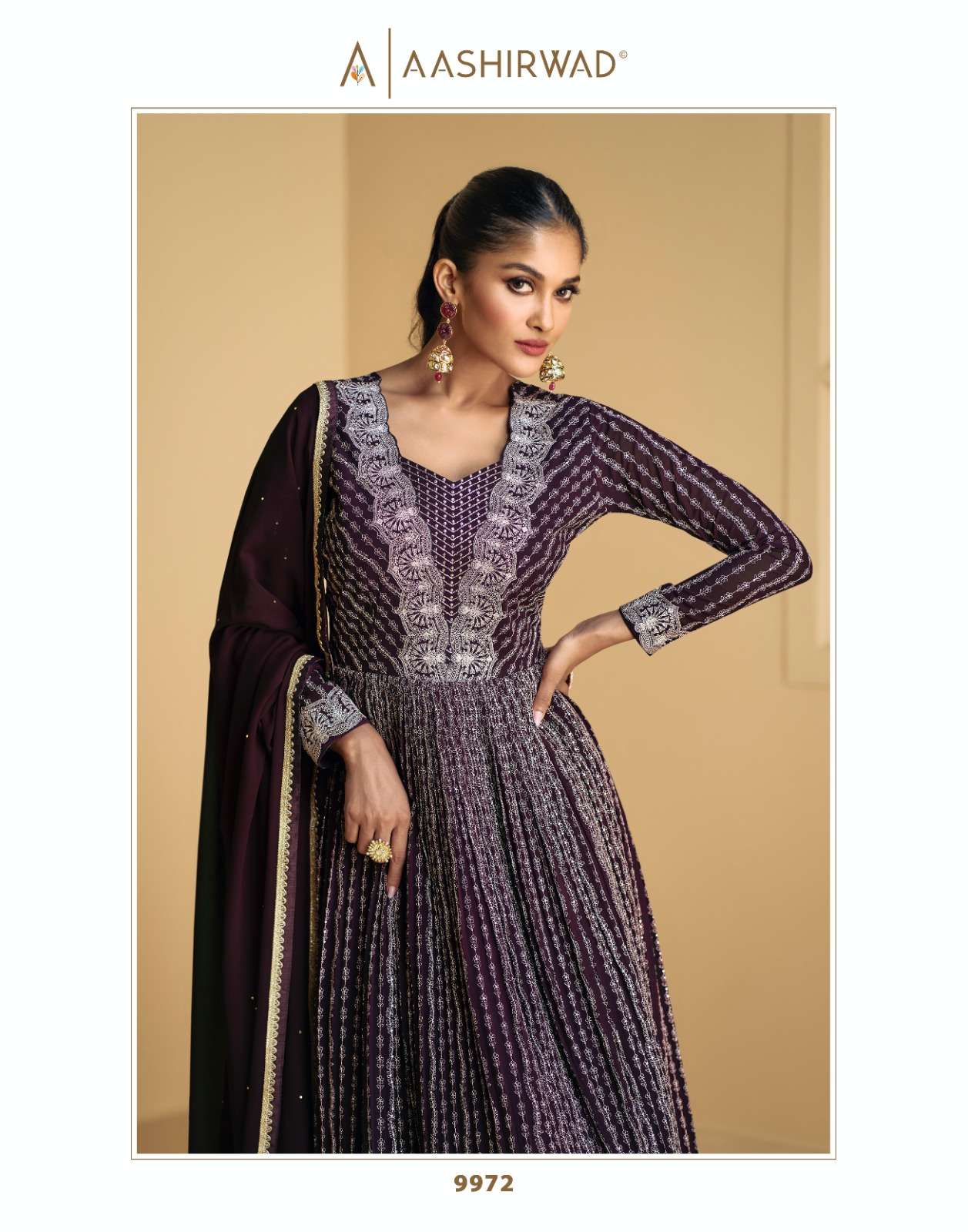 TAREEF HEAVY EMBROIDERY GOWN BY AASHIRWAD