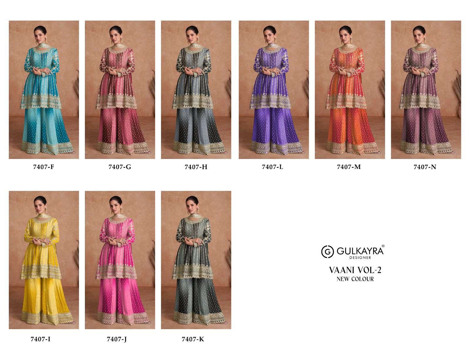 VAANI VOL-2 NEW COLOUR BY GULKAYRA DESIGNER  