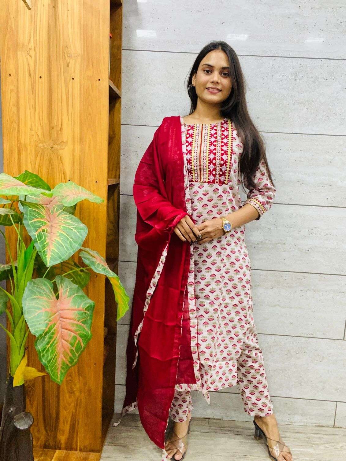 WHITE COLOUR PURE COTTON READYMADE COLLECTION 