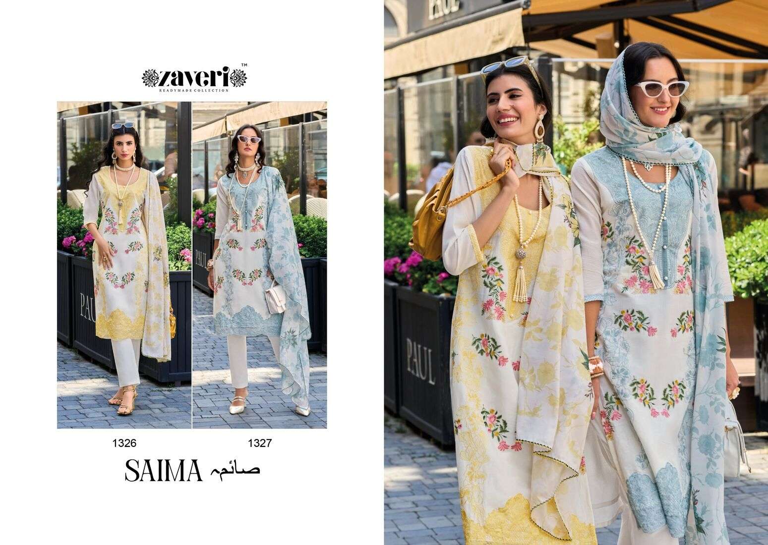 ZAVERI PRESENTS COTTON WITH EMBROIDERY WORK SAIMA