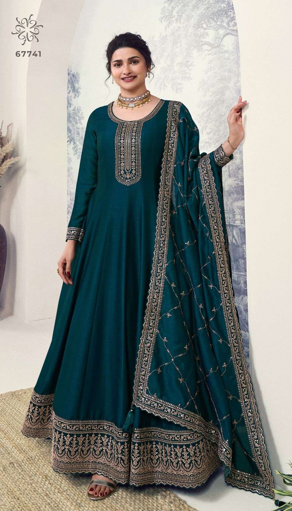 AALIYA VOL-2 BY KULEESH EMBROIDERY SILK GEORGETTE ANARKALI SUIT 