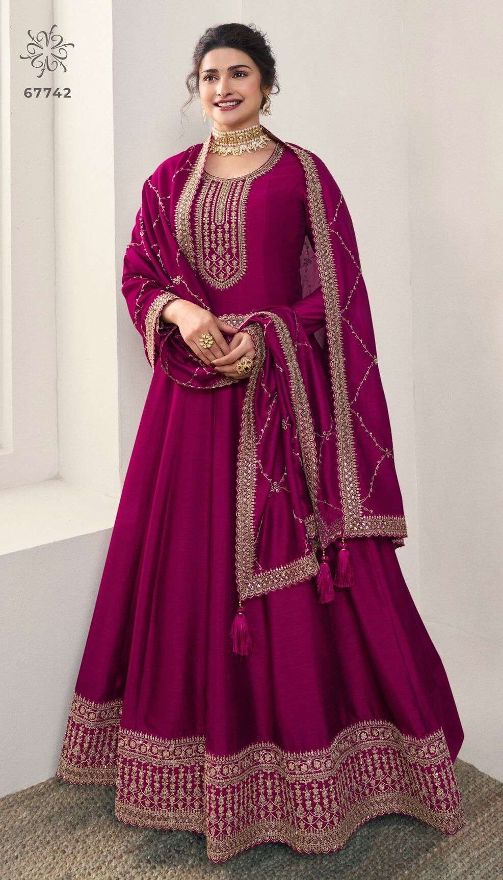 AALIYA VOL-2 BY KULEESH EMBROIDERY SILK GEORGETTE ANARKALI SUIT 