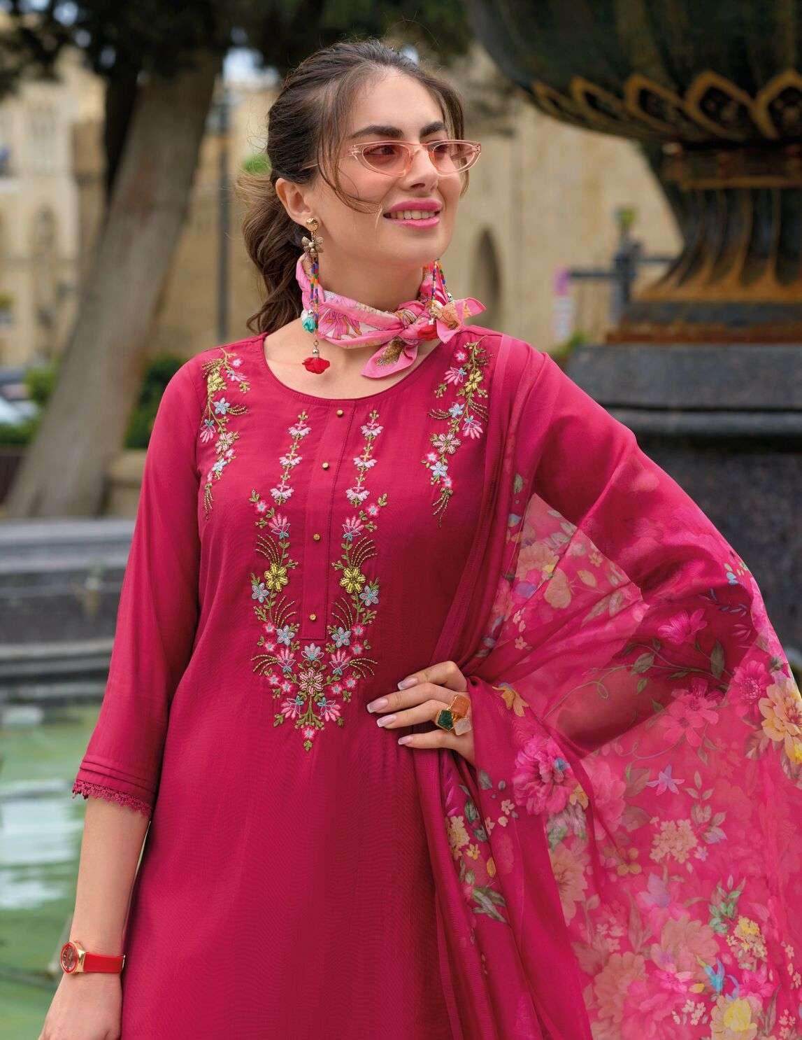 AFGHANI VOL-4 BY LILY & LALI MILAN SILK WITH EMBROIDERY WORK & ORGANZA DUPATTA  