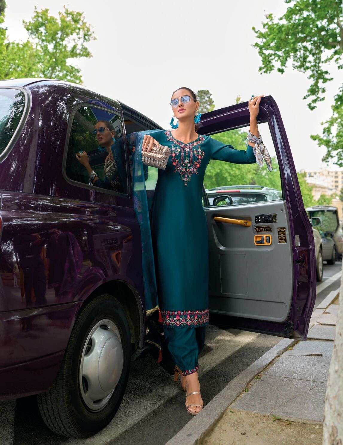 AFGHANI VOL-4 BY LILY & LALI MILAN SILK WITH EMBROIDERY WORK & ORGANZA DUPATTA  