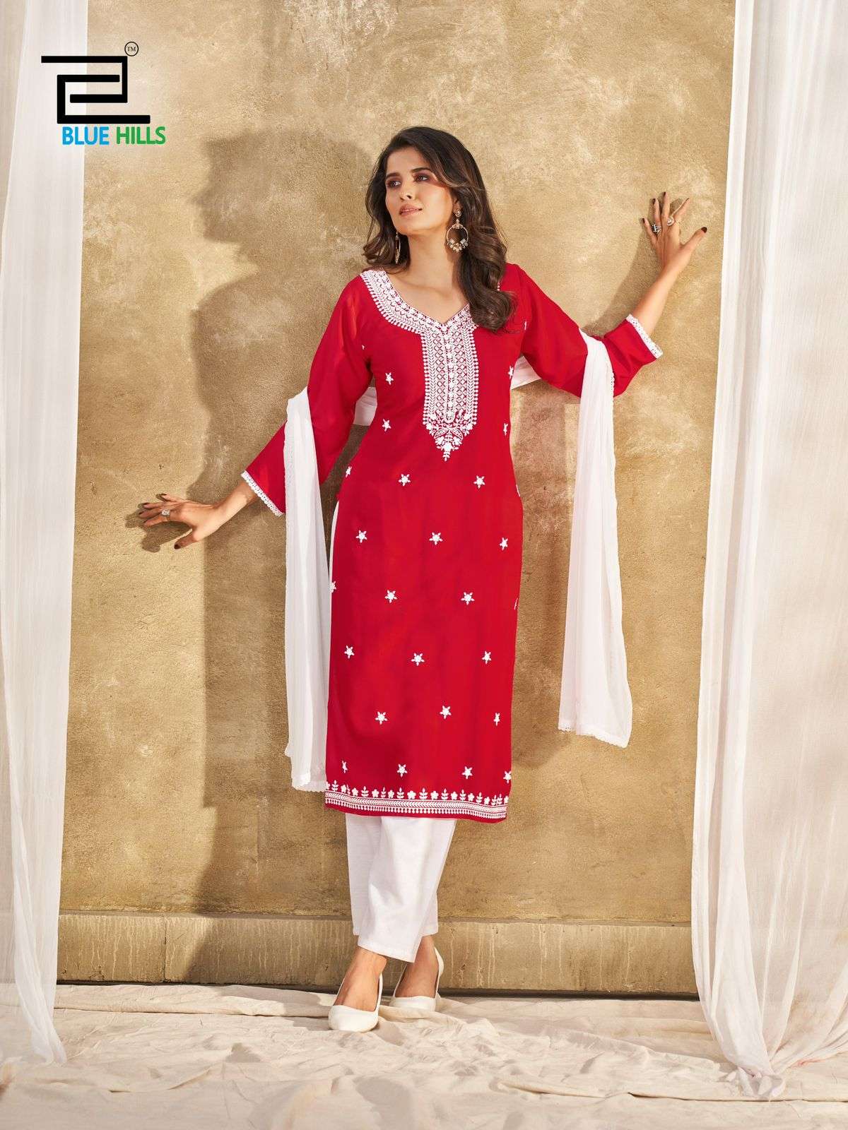 BLUE HILLS PRESENT ZIVA RAYON FABRIC WITH PLAZO & EMBROIDERY WORK 