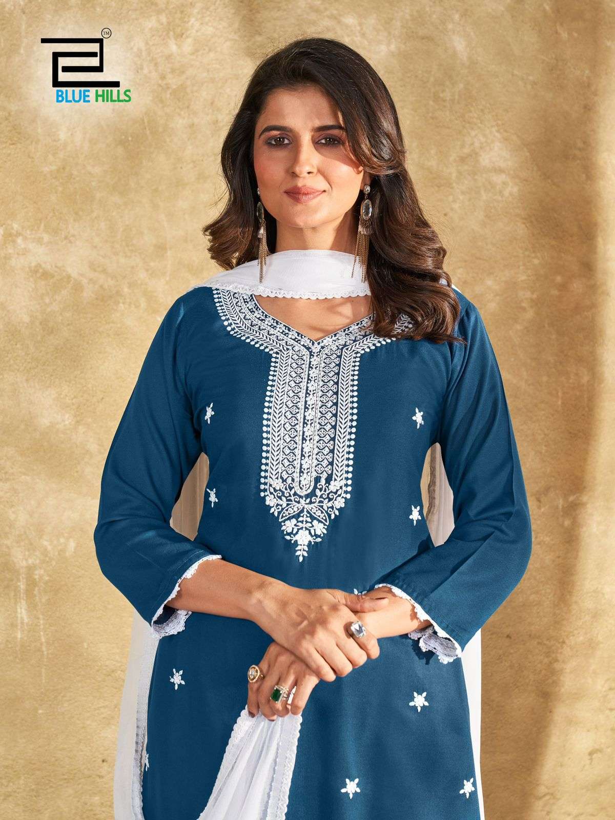 BLUE HILLS PRESENT ZIVA RAYON FABRIC WITH PLAZO & EMBROIDERY WORK 