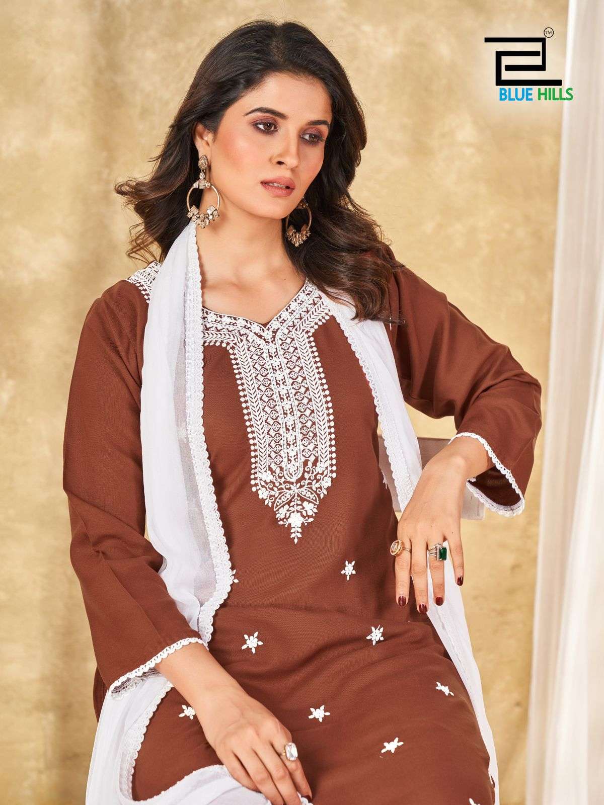 BLUE HILLS PRESENT ZIVA RAYON FABRIC WITH PLAZO & EMBROIDERY WORK 